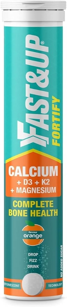 Calcium mit essentiellem Vitamin D3 für vollständige Gesundheitsunterstützung - Vitamin D3, Calcium & Magnesium Kombination für bessere Absorption (20 Tabletten, Orangengeschmack)