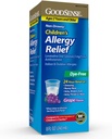 GoodSense Kinder Allergy Medicine, 24 Stunden Loratadine Mundlösung 5 mg/5 mL, Dye-Free, Non-Drowsy Antihistamin, Trauben Geschmack, Alter 2 und älter, 8 Unze