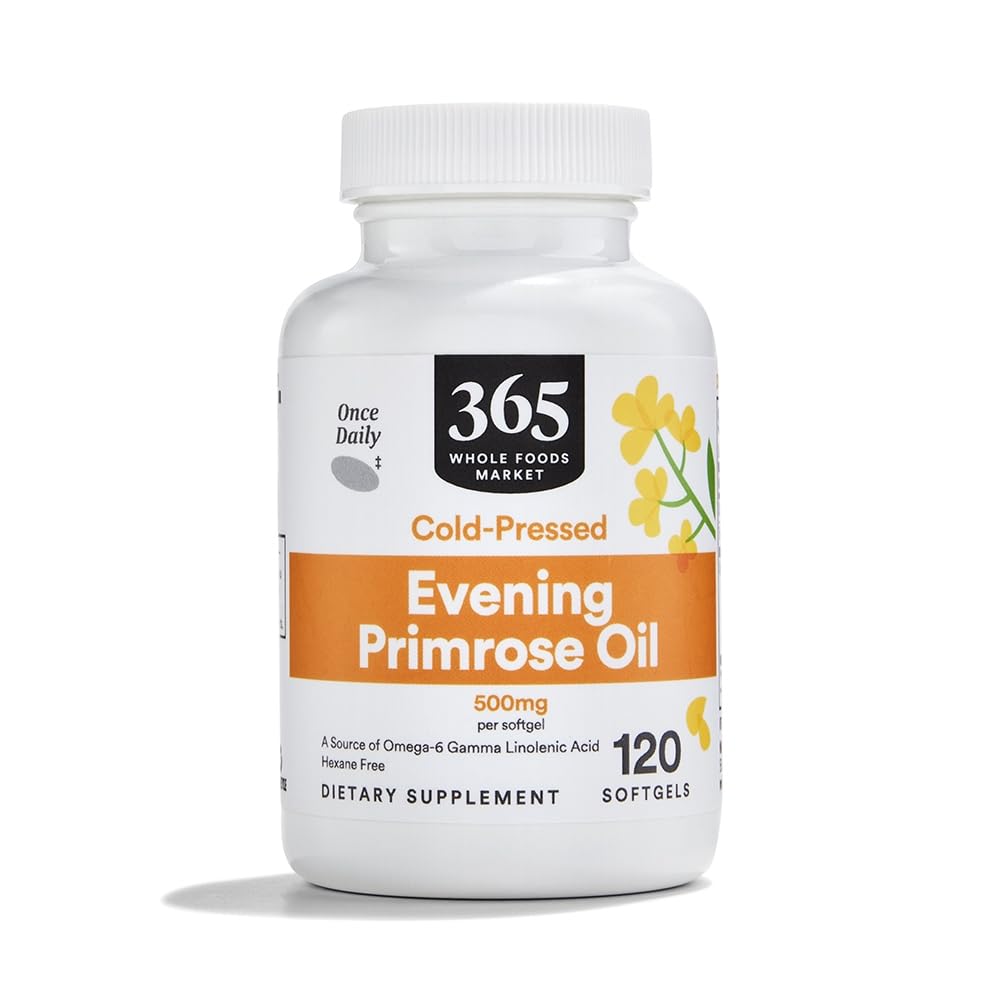 365 von Whole Foods Market, Evening Primrose Oil 500 mg, 120 Count