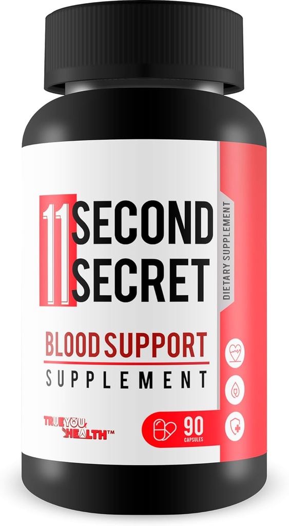 11 Second Secret Blood Support Supplement - Unsere beste Zucker-Gesundheit Blut-Gesundheit Formel - Fortgeschrittene Blut-Gesundheit Formel - Turmeric Berberine Cinnamon Gluco Support Supplement