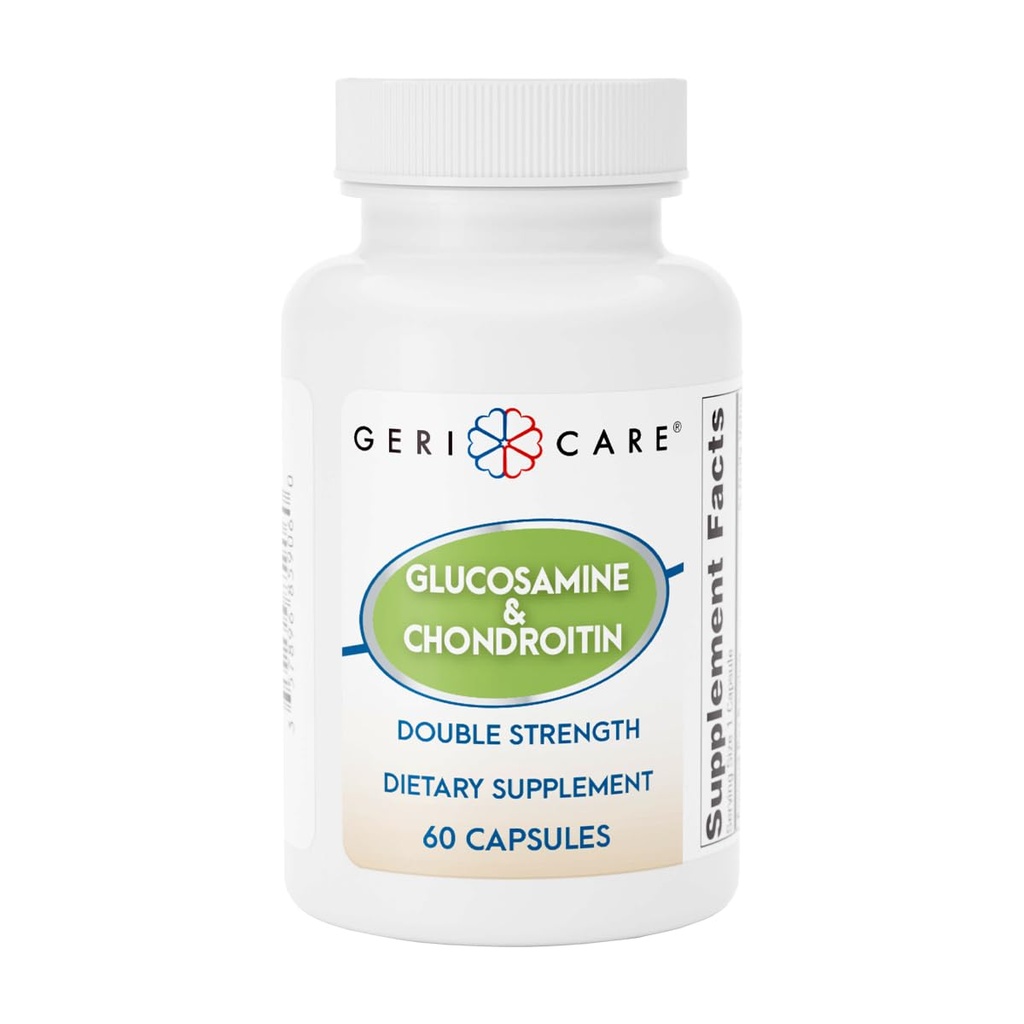 Gericare Glucosamine HCl 500 mg, Chondroitin Sulfat 400 mg mit Natrium 35 mg Supplement Kapseln - Unterstützt Gelenke Mobilität, fördert Knorpel Gesundheit und Flexibilität, 60 Count (Pack von 1)