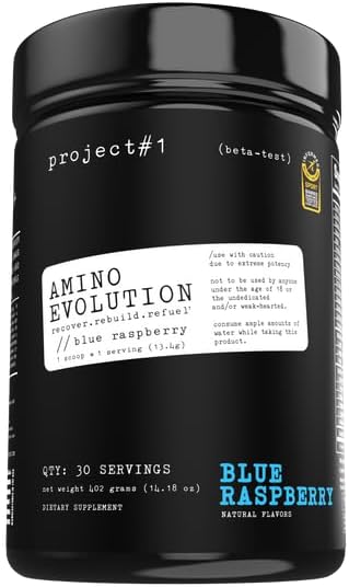Projet #1 AminoEVolution: Soutien musculaire et récupération de la BCAA, EAA, Poudre d'électrolytes.