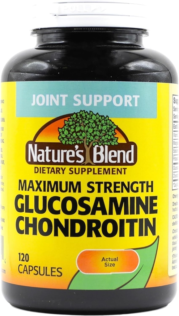Glucosamine Chondroitin Maximum Strength 120 Capsules by Nature's Blend