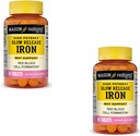 Vitamines Mason à libération lente Fer Comparer aux ingrédients actifs en Fe lent, 1-Ounce (paquet de 2)