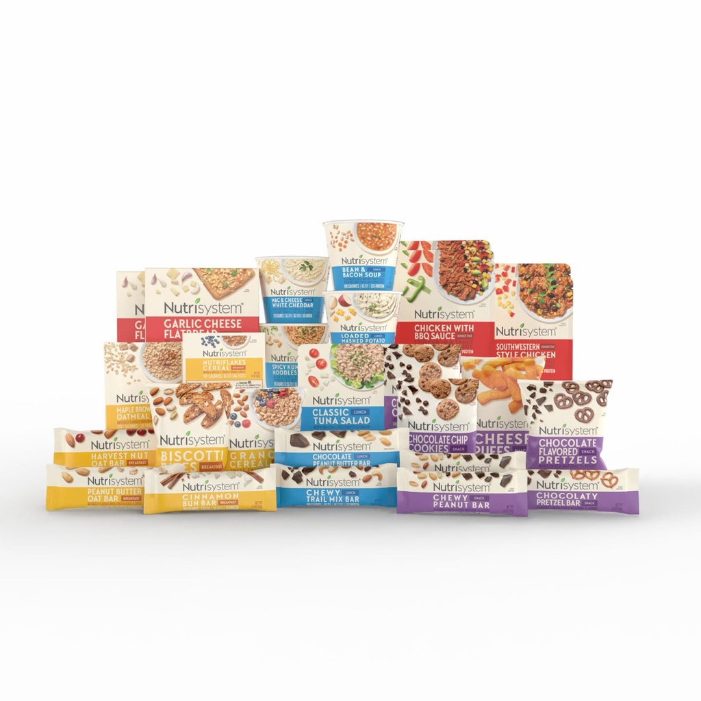 Nutrisystem® Kickstart Kit de perte de poids équilibré de 7 jours avec 28 repas et collations délicieux