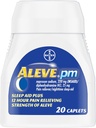 Aleve PM Pain Reliever Nighttime Sleep-Aid Caplets, 20 ea (Pack von 4)