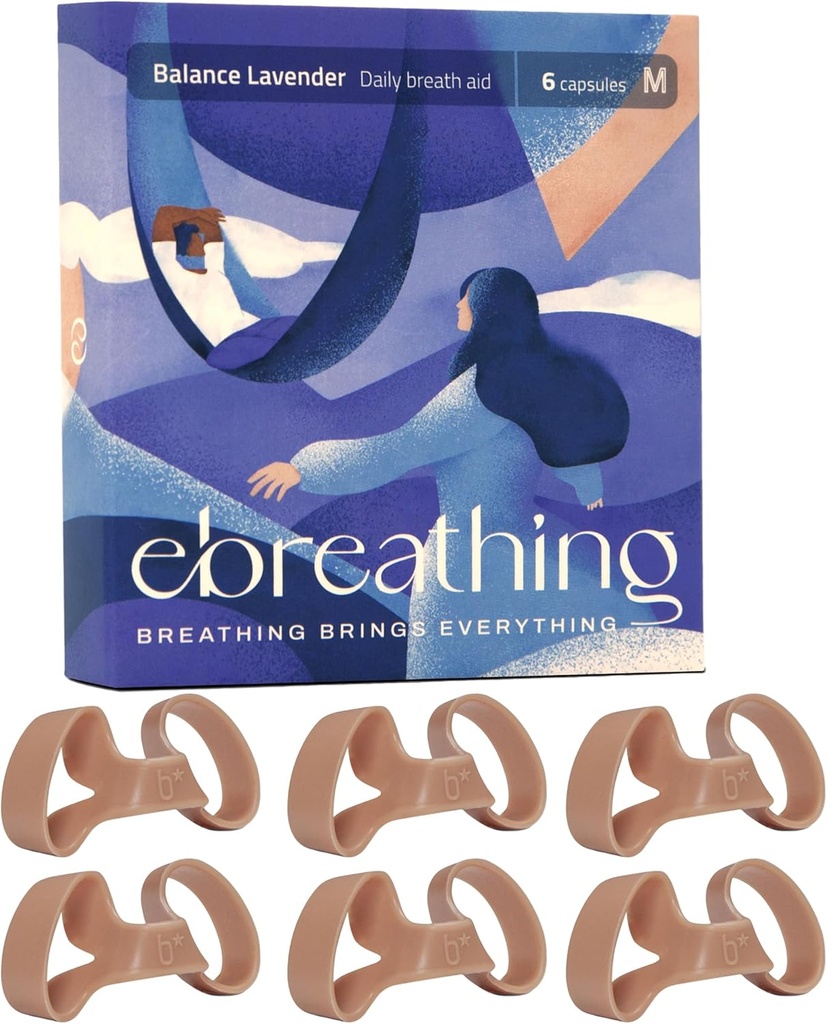 Soft Nasal Dilator für verbesserte Nasal Atmung (Balance Lavender) - Nasal Decongestant, Balance Lavender Nasal Dilators – Bequem als andere Nasal Dilatoren (klein)