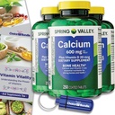 Wählen Sie Bundle Spring Valley Calcium Plus Vitamin D Tabletten 600 mg 250 Ct 3 pk (750 Gesamt) + “Vitamin Vitalität” Guide & Pill Container (5 Artikel)!