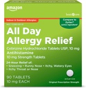 Basic Care Allergy, Cetirizine Hydrochlorid Tabletten, 10 mg, Antihistamin, 90 Count (Verpackung kann variieren)