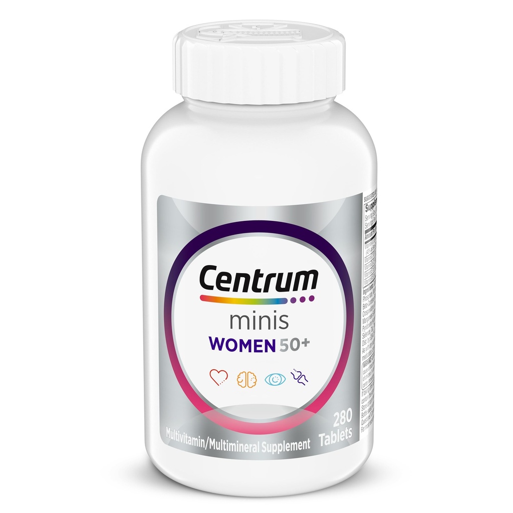 Centrum Minis Silver Women's Multivitamin, Women 50 and Over, 280 Tablets