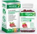 Ashwagandha 100MG per 4 Gummis – Memory, Focus & Energy Boost – Traditionell als rejuvenative Tonik – Vegan, pflanzliches Adaptogen – Made in Canada – 60 Gummis