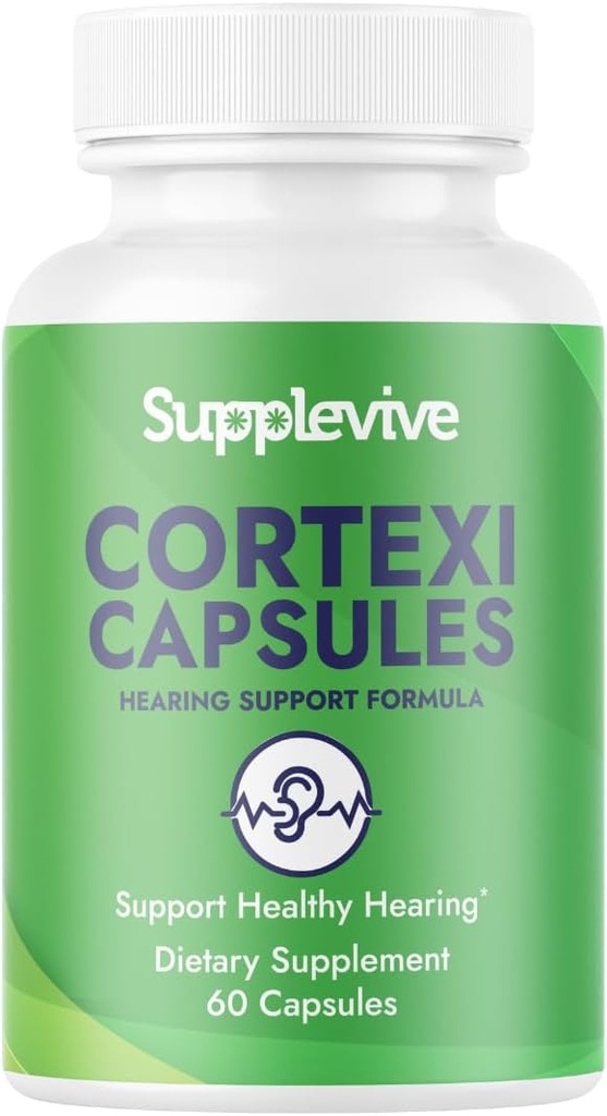 Cortexi Hearing Support Formula - Ear Tinnitus Relief for Ringing Ears, Tinnitus Supplement & Hearing Vitamins to Help Silence The Noise, Safely and Naturally, 60 Capsules (1)