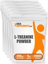 BulkSupplements.com L-Theanin Pulver - L-Theanin Supplement, L-Theanin 200mg - Amino Amino Supplement, Pure & Gluten Free, 200mg pro Portion, 5kg (11 lbs) (Paket von 5)