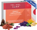 Tägliche Zirkulation | Antioxidans Powerhouse Supplement | Unterstützt Entzündungsreaktion, Gesunde Blutfluss & Stoffwechsel Funktion | Maqui Berry, Ginger, Pycnogenol | 10 Vegan Kapseln