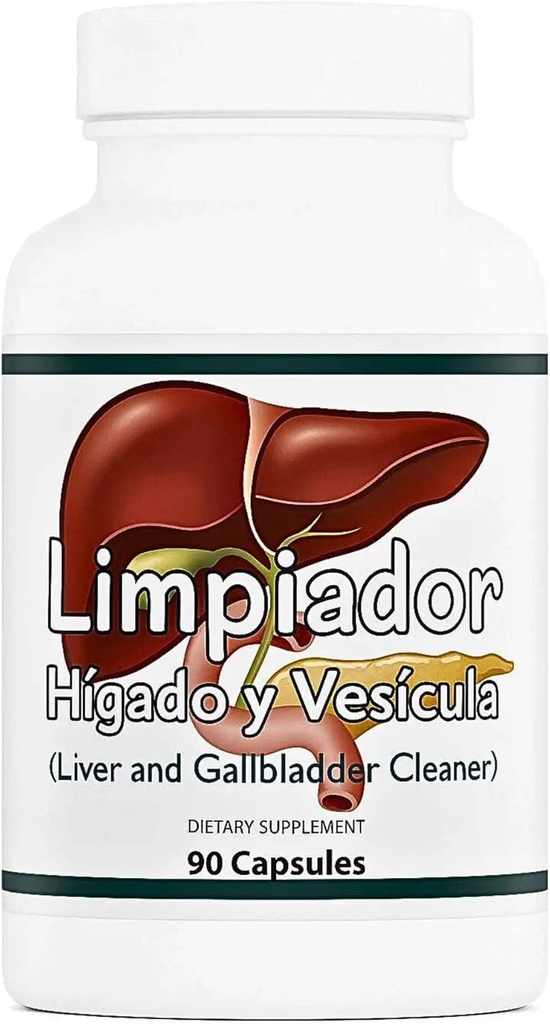 Limpiador Hígado y Vesícula, Leberunterstützung, Milchdistelextrakt, 90 Kapseln