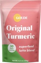 GOLDE - Superfood Latte Blend - Original Turmeric - Plant-Based w/Coconut, & Ginger - Vegan, Keto, Sugar-Free - 30 Servietten