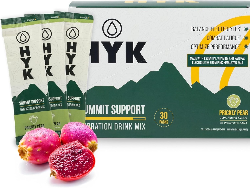HYK Electrolyte Drink Mix (mélange de boissons électrolytiques) Science-Backed Endurance Fuel for Runners, Ultra & Trail Athlètes.