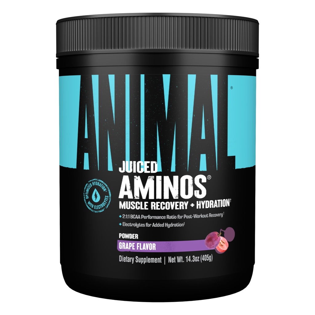 Tiersäftige Aminosäuren - BCAA Pulver EAA Matrix Plus Hydration mit Elektrolyten und Meersalz jederzeit Erholung und verbesserte Leistung, Trauben Geschmack, 30 Servierungen