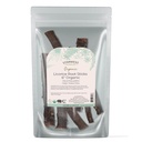 Starwest Botanicals Organic Dried Licorice Root Sticks 6" - Kräuter für lose Blatt Tee Blends, Süßigkeiten, & Backwaren, Schnitt & Gefertigt, zertifiziert Kosher, Non-GMO - 4 oz Pouch