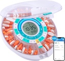 Daviky Automatische Pillenspender für Ältere mit Alarm, Elektronische Pillenspender Maschine, 28 Tage Smart Bluetooth Monatliche Pille Organizer, Pill Reminder mit APP für Rezepte, Vitamine & Mehr