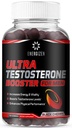 Booster de testostérone 8in1 pour les hommes avec Tongkat Ali, Fenugreek, Ashwagandha et Magnésium - Améliorer Libido et l'équilibre hormonal, non OGM Fabriqué aux États-Unis, Black Cherry, 120 Comte Gummies pour les hommes
