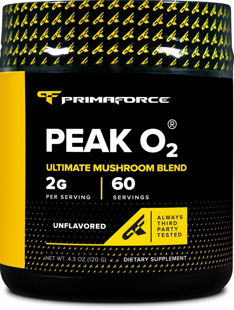 Supplément d'entraînement PrimaForce Peak O2, 120 grammes - Mélange exclusif, non OGM, végétalien et sans gluten