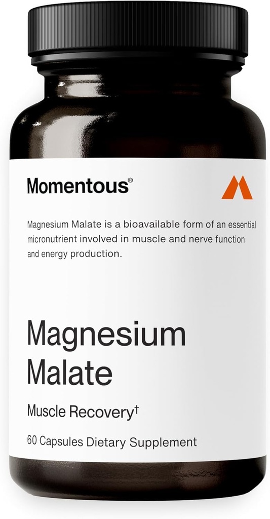 Momentous Magnesium Malate Supplement, Highly Absorbable, 220mg per Serving