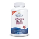 Nordic Naturals Vitamin D3 + K2 Gummies, Granatapfel - 120 Gummies - 1000 IE Vitamin D3 + 45 mcg K2- Großer Geschmack - Knochengesundheit, fördert gesunde Muskelfunktion - Nicht-GVO - 120 Portionen