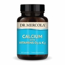 Dr. Mercola Calcium mit Vitaminen D3 & K2 - Unterstützt Knochen & Herz Gesundheit* - Kalzium mit Vitaminen D3 & K2 - Eggshell-Derived - Non-GMO, Gluten-Free & Soy Free - 30 Kapseln (30 Portionen)