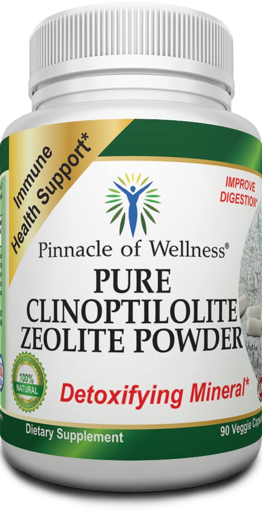 Pure Clinoptilolite Zeolite Poudre – Détox Cleanse Dietary Supplement – 90 Capsules