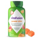 Vitafusion Power Zinc Gummy Vitamines, Fraise Tangerine Aromatisée Immune Support (1), 90 Compte