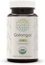 HerbEra Galangal USDA Organic 60 Kapseln | Natürliche Kräuterergänzung | Certified Organic Vegetarian Capsules and Organic Galangal (Alpinia Galangal) Getrocknete Wurzel (60 Kapseln)