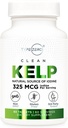 Typ Zero Clean Kelp Iodine Tablets (60 Servierungen, 325 MCG pro Servierung) - Natürliche Quelle von Iodine aus Sea Kelp, Non-GMO, Glutenfrei