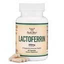 Lactoferrin 250mg pro Servierung (60 Kapseln) Patentiertes Bioferrin Lactoferrin - Superior-Eisen-Ergänzung für Eisenmangel und Immununterstützung durch Doppel-Holz-Ergänzungen