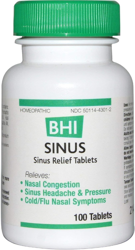 BHI Sinus Relief Tabletten 100 Ct