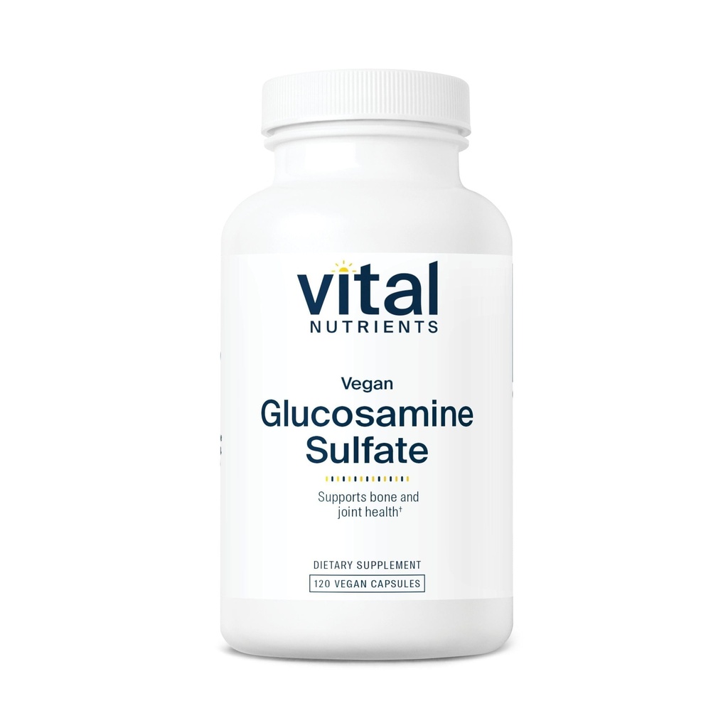 Vital Nährstoffe Vegan Glucosamin Sulfat 750mg | Gesunde Knorpel, Mobilität und gemeinsame Unterstützung Ergänzung | Gemüse Quelle von Glucosamin | Gluten, Dairy, Soy Free | Non-GMO | 60 Kapseln