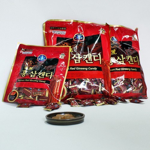 Korean Premium Red Ginseng Candy (200gx3packs) 600g - Strong Red Ginseng Taste. Hilfe mit Sore Throat, Coughing, Atemreflex