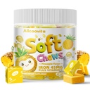 Eisen weiche Kauen Ergänzung mit Vitamin C | Ananas Flavored | Gluten Kostenlose | Eisen Ergänzung für Frauen Männer und Kinder | 60 Graf | 2 Monat Versorgung