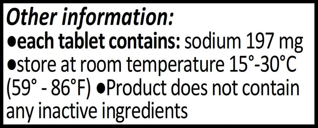 Natriumchlorid Tabletten 500 mg (0,5 Gramm), USP Normalsalz Tabletten - 200 Tabletten von CitraGen Pharmaceuticals, Inc.