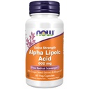 JETZT Nahrungsergänzungsmittel, Alpha-Liposäure 600 mg mit Traubensaftextrakt & Bioperine®, Extrastärke, 60 Zähler (Pack von 1)