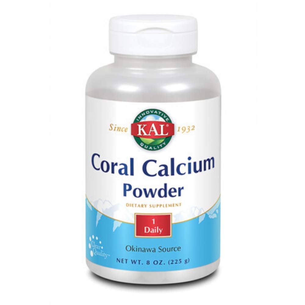 KAL Coral Calcium Pulver 1000 mg Tabletten, ungeflammt, 8 Unze