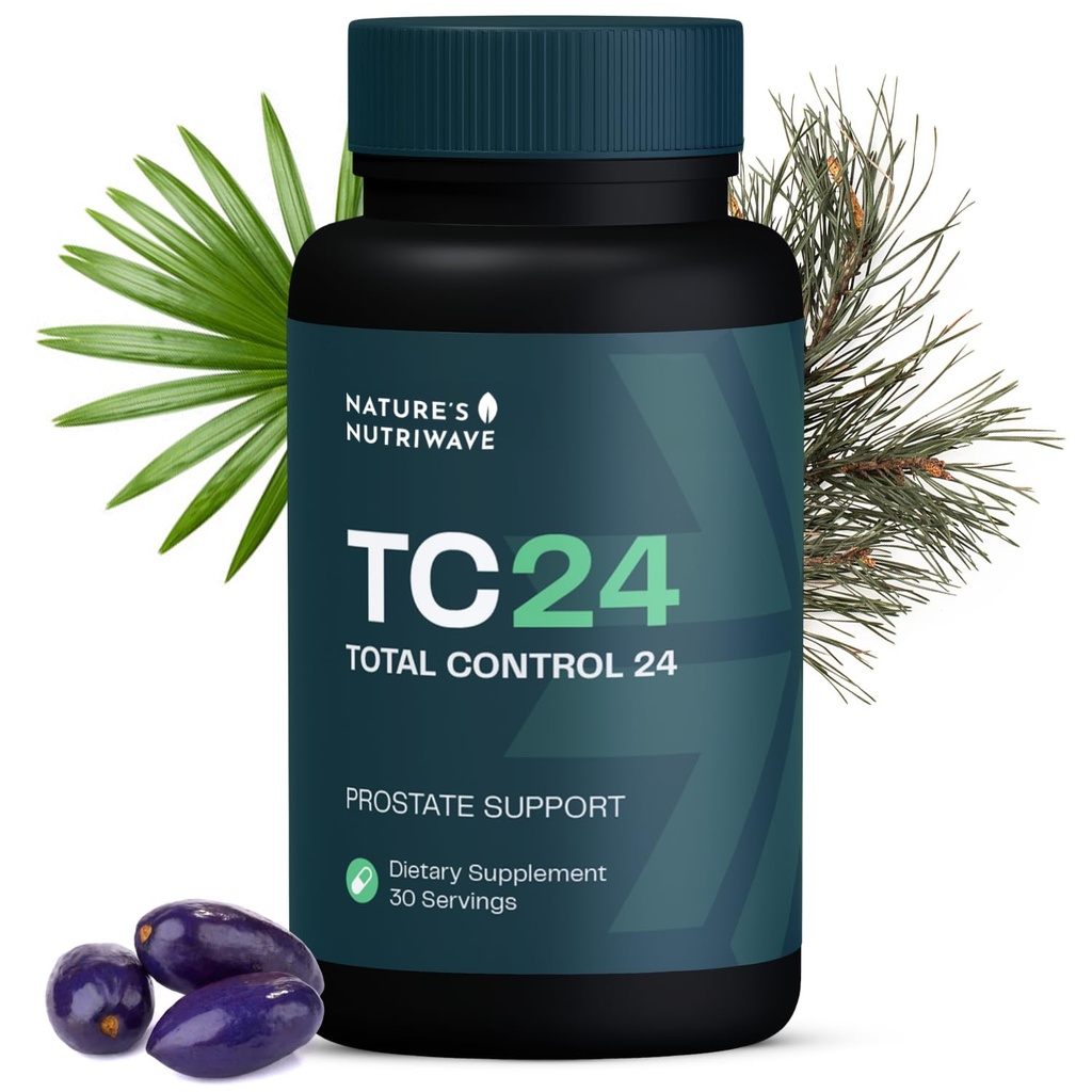 TC24 - Natürliche Ergänzung mit Myrciaria Jaboticab, Lipophytol, Pygeum Africanum Extract & Boron | Non-GMO, Stimulant-Free, Easy-to-Take | Made in USA, GMP-Certified | 60 Kapseln, 1 Monat Versorgung