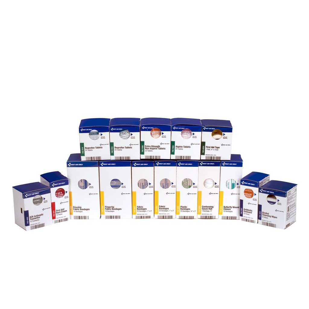Ersthilfe Nur 700002 SmartCompliance 50-Person Erste Hilfe Kit Nachfüllbedarf für Unternehmen, Worksite und Home, 237 Stück