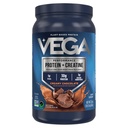 Protéines Vega + Créatine - 30g Protéines végétales, Chocolat, 13 portions, 3g Créatine, 5g BCAA, Vegan, Keto, sans gluten, sans lait, faible teneur en glucides, pour la croissance et la réparation musculaires, mélange de boissons, 23.4oz