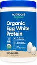 Nutricost Organic Egg White Protein Powder 8oz (Unflavored) - 15 Gramm Protein pro Servieren, GMO-frei, Glutenfrei