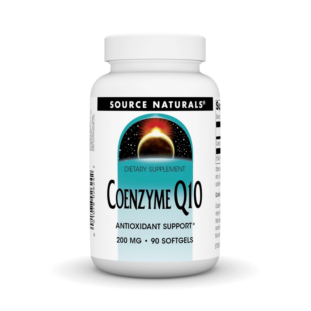 Quelle Naturals Coenzym Q10, Antioxidant Support*, für Herz, Gehirn, Immunität, & Liver Support, 200 mg - 90 Softgels