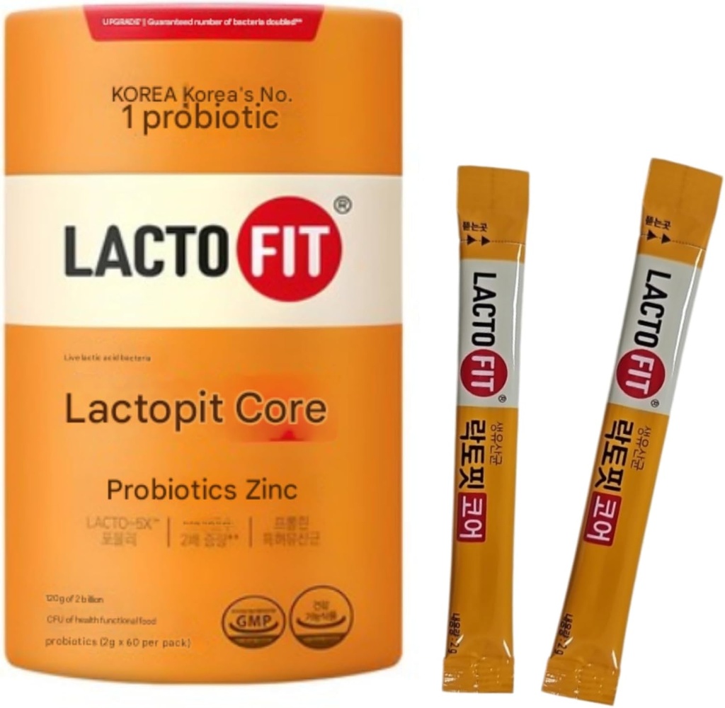 Lacto-Fit Probiotics Core 60 Sticks, 락토핏 Lactofit 유 Pulver Chong-Kun-Dang CKD