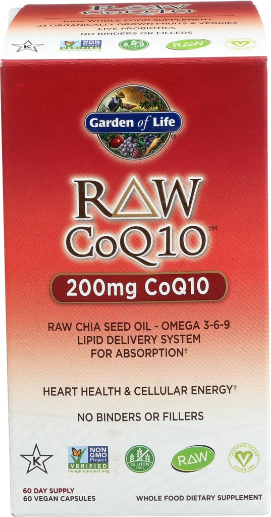 Jardin de la vie Raw Coq10, 60 Ct