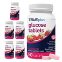 Comprimés de glucose TRUEplus®, arômes de framboise - 50 Nombre (paquet de 6)