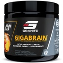 Granit Nutrition GigaBrain Nootropic Energy Powder – Cereboost, Alpha-GPC & ElevATP – Kognitive Fokus-Ergänzung für nachhaltige Energie & Performance – Weißer Pfirsich, 30 Portionen